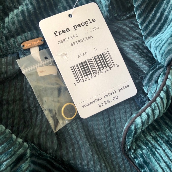 New FREE PEOPLE Green Blouse Top - Picture 7 of 7